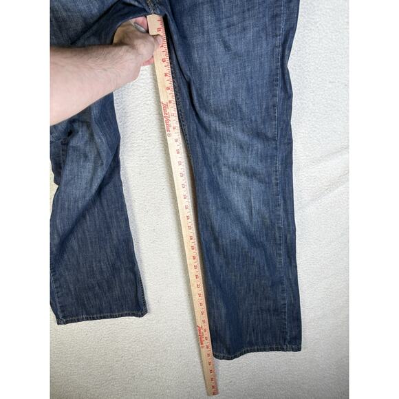 Levis 527 Jeans Mens 38x32 Blue Denim Bootcut Low Rise Slim Cowboy Y2K - Picture 8 of 16